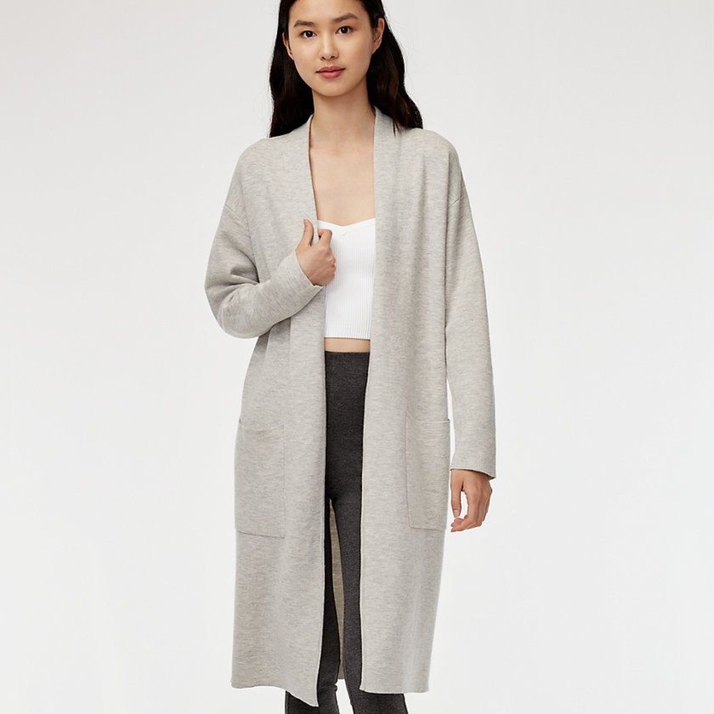 Aritzia Babaton Lance Cardigan in Grey Size Small